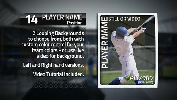 Card Fall Video Displays template preview