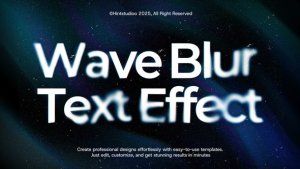 Videohive Wave Blur Text Animation Titles template preview