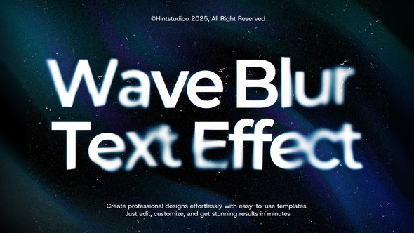 Videohive Wave Blur Text Animation Titles template preview