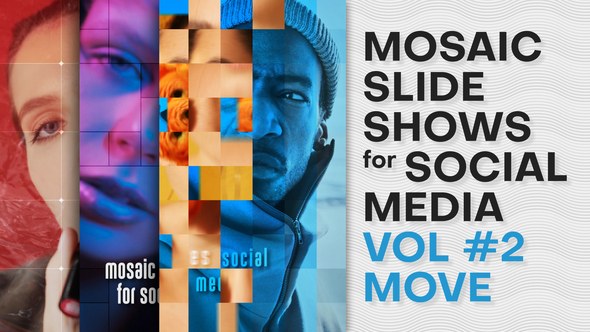 Videohive Mosaic Slideshows for Social Media. Vol 2 MOVE Product Promo template preview