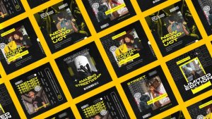 Videohive Peach Streetwear Instagram Posts Product Promo template preview