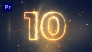 New Year Countdown 2025 Premiere Pro template preview