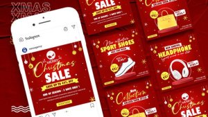 Videohive Merry Christmas Sale Banner Template Product Promo template preview