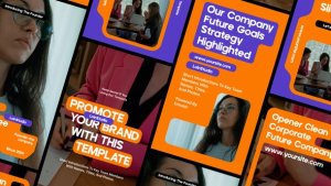 Videohive Clean Corporate Slideshow Stories Pack Elements template preview