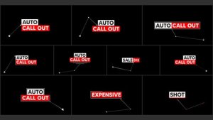 Videohive Auto Call Out Titles Elements template preview