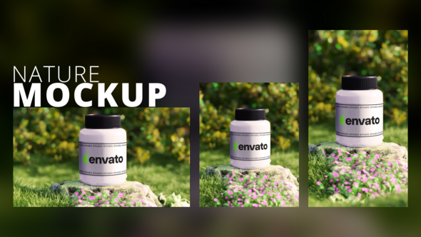 Videohive 3D Nature Product Mockup plus Vertical Product Promo template preview