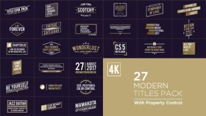 Titles Pack Video Displays template preview