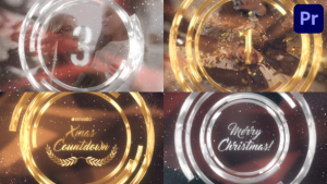 New Year And Christmas Countdown for Premiere Pro Premiere Pro template preview