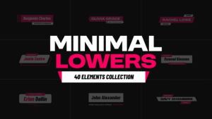 Videohive Minimal Lower Thirds 59097619 Titles template preview