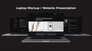 Videohive Laptop Mockup / Website Presentation Product Promo template preview