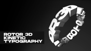 Videohive Rotor 3D Kinetic Typography Titles template preview