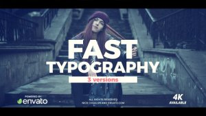 Videohive Fast Typography Openers template preview