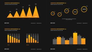 Company Infographics Presentation Video Displays template preview