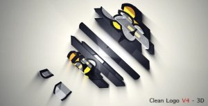 Videohive Clean Logo V4 - 3D Logo Stings template preview