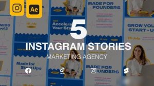 Videohive Marketing Agency Instagram Stories Openers template preview
