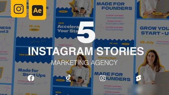 Videohive Marketing Agency Instagram Stories Openers template preview
