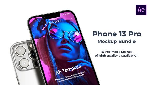 Videohive Phone 13 Pro Mockup | App Promo Product Promo template preview