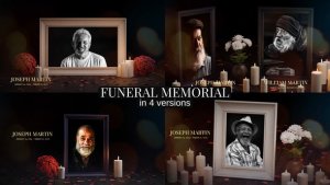 Videohive Funeral Memorial Slideshow вЂ“ In Loving Memory Tribute Video Openers template preview