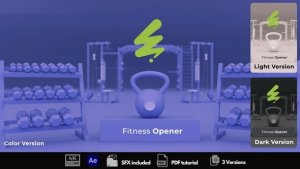 Videohive Fitness Opener 53812547 Openers template preview