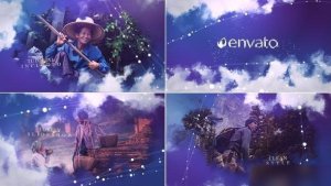 Videohive Cloud Slideshow 28585794 Openers template preview