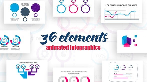 Infographics vol.4 Video Displays template preview