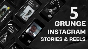 Videohive Grunge Instagram Stories v.2 Openers template preview