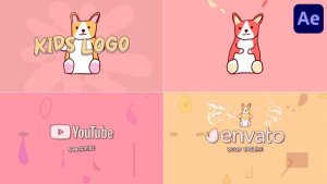 Videohive Kids Cartoon Logo for After Effects Logo Stings template preview