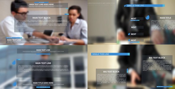 Clean Text Presets Video Displays template preview