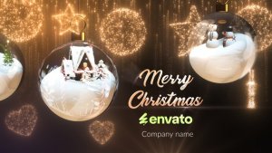Videohive Merry Christmas And New Year Logo Stings template preview