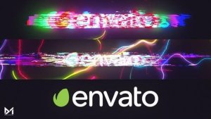 Videohive Retro Glitch Search Logo Openers template preview