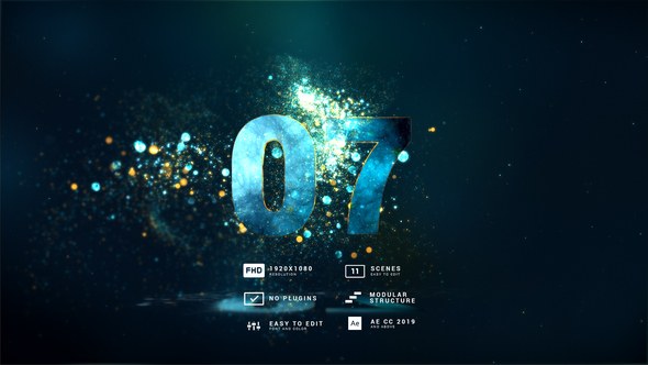 Videohive Magic Fairy Particles Countdowns Elements template preview