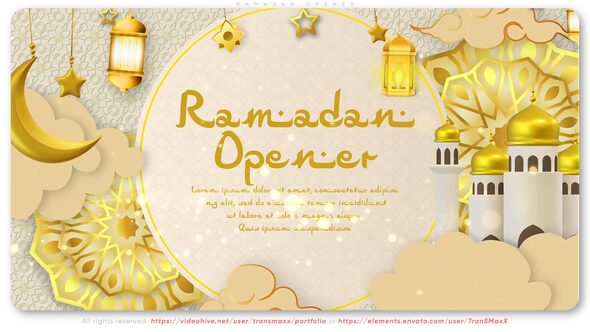 Videohive Ramadan Opener 44326819 Ramadan template preview