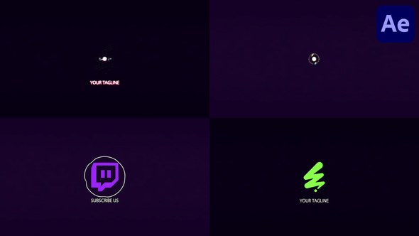 Videohive Pixel Logo for After Effects Logo Stings template preview