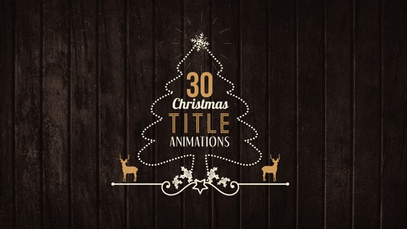 30 Christmas Title Animations Video Displays template preview