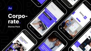 Videohive Corporate Stories Pack Video Display After Effect Template Product Promo template preview