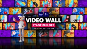 Videohive Video Wall Stage Builder Video Displays template preview