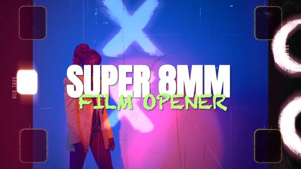 Videohive Super 8 Film Opener Openers template preview