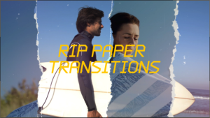 Rip Paper Transitions | MOGRT Premiere Pro template preview