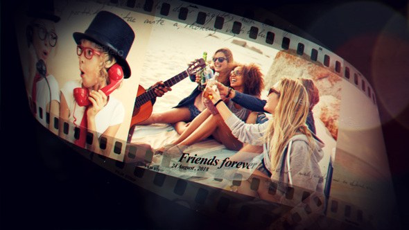 Videohive Funky Film Strip Openers template preview