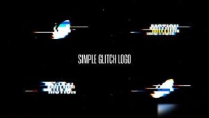 Videohive Simple Glitch Logo 40378607 Logo Stings template preview