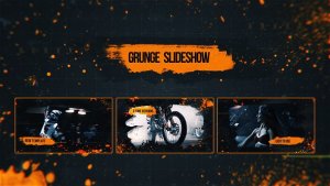 Grunge Slideshow Video Displays template preview