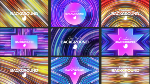 Videohive Glass Gradient Bakgrounds Elements template preview