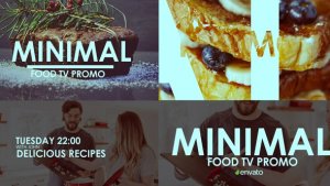 Videohive Tv Minimal Food Promo Openers template preview