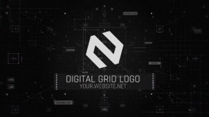 Videohive Digital Grid Logo Logo Stings template preview