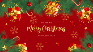 Merry Christmas Intro MOGRT Premiere Pro template preview
