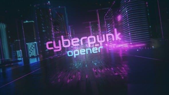 Videohive Cyberpunk Opener Openers template preview