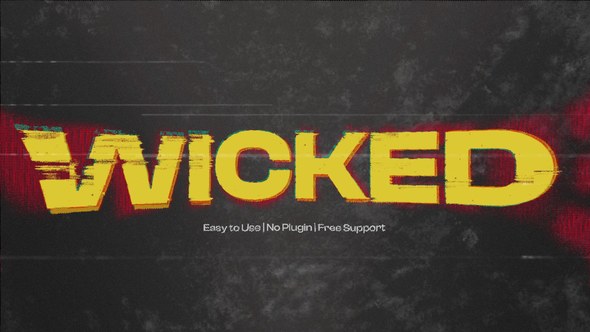Videohive Noise Text Effect Titles template preview
