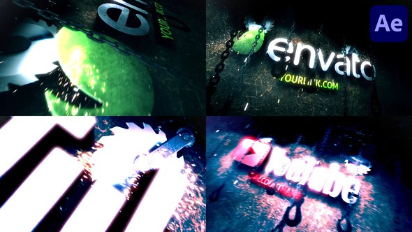 Videohive Dark Saw Logo for After Effects Logo Stings template preview