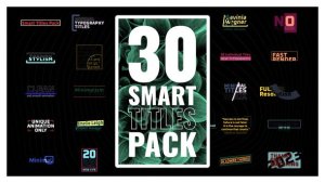 Videohive Smart Titles Pack Titles template preview