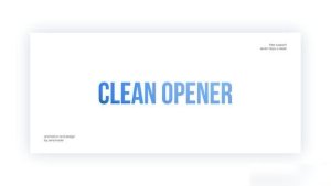 Videohive Clean Opener 32445602 Openers template preview